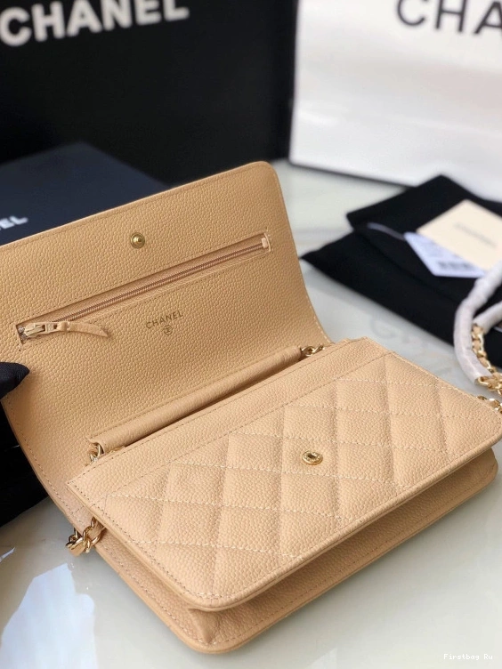 First Bag Ru CAVIAR WALLET CHANEL CHAIN 0709